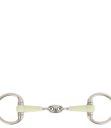 BR Dubbel Gebroken Bustrens Apple Mouth 14mm Bus, D, Eggbutt,... - Maddelin Equestrian BR