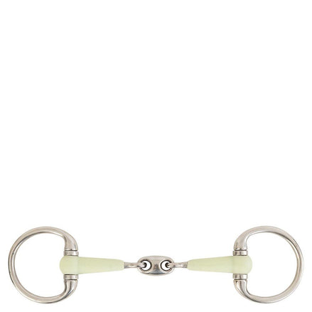 BR Dubbel Gebroken Bustrens Apple Mouth 14mm Bus, D, Eggbutt,... - Maddelin Equestrian BR