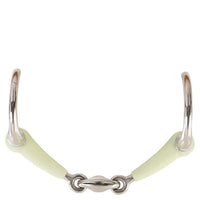 BR Dubbel Gebroken Bustrens Apple Mouth 14mm Bus, D, Eggbutt,... - Maddelin Equestrian BR