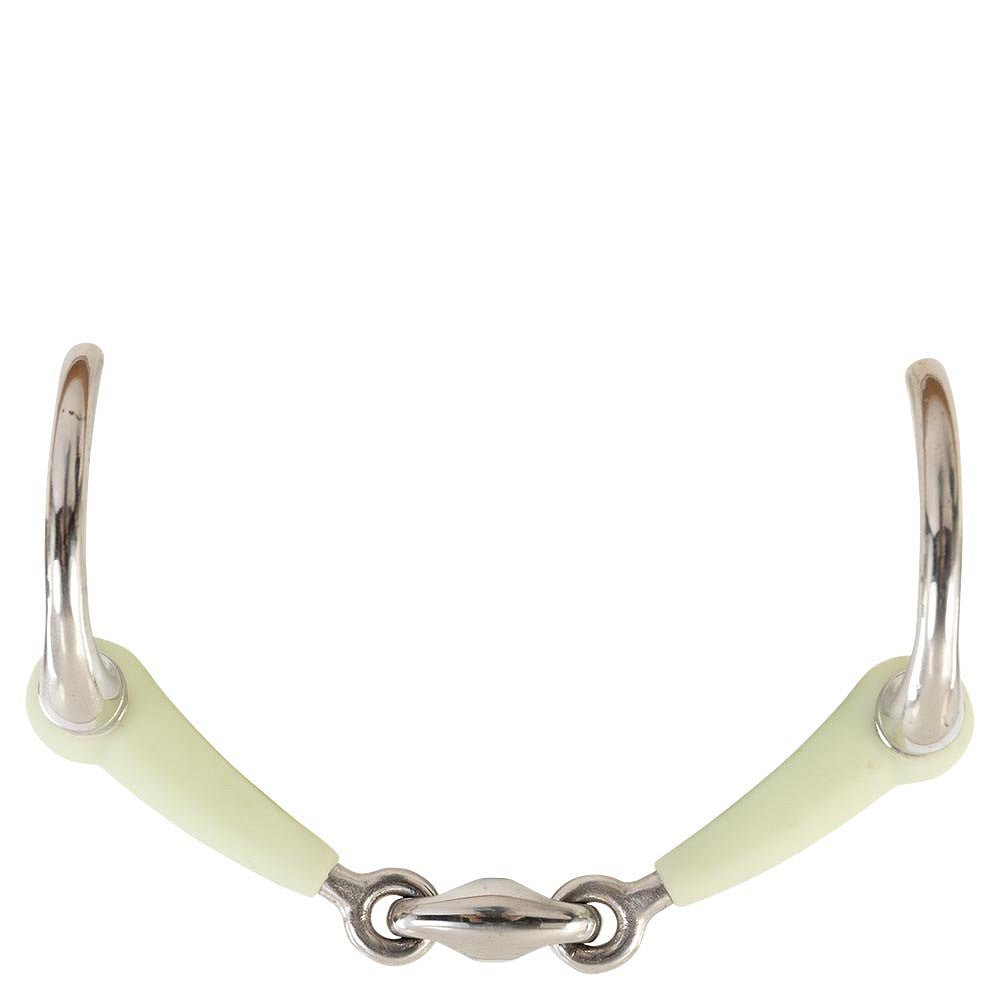 BR Dubbel Gebroken Bustrens Apple Mouth 14mm Bus, D, Eggbutt,... - Maddelin Equestrian BR