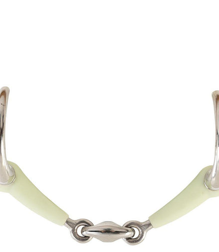 BR Dubbel Gebroken Bustrens Apple Mouth 14mm Bus, D, Eggbutt,... - Maddelin Equestrian BR