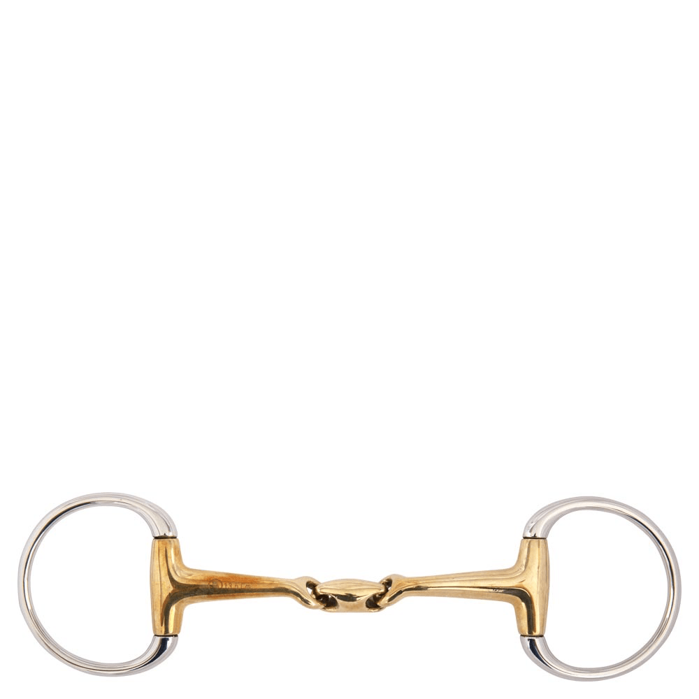 BR Dubbel gebroken bustrens Soft Contact gebogen mondstuk Bus, D, Eggbutt,... - Maddelin Equestrian BR