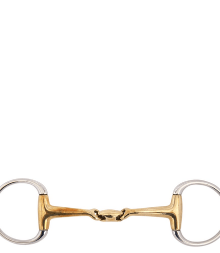 BR Dubbel gebroken bustrens Soft Contact gebogen mondstuk Bus, D, Eggbutt,... - Maddelin Equestrian BR