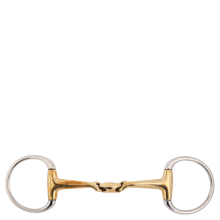 BR Dubbel gebroken bustrens Soft Contact gebogen mondstuk Bus, D, Eggbutt,... - Maddelin Equestrian BR