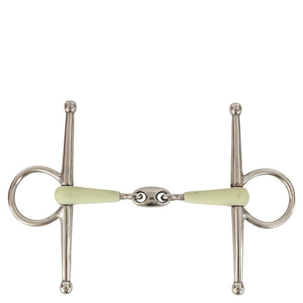 BR Dubbel Gebroken Kneveltrens Apple Mouth - 15mm Bus, D, Eggbutt,... - Maddelin Equestrian