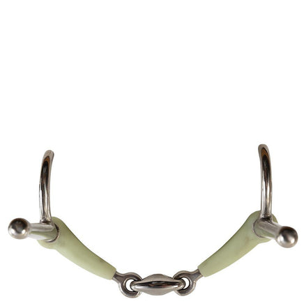 BR Dubbel Gebroken Kneveltrens Apple Mouth - 15mm Bus, D, Eggbutt,... - Maddelin Equestrian