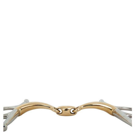 BR Dubbel gebroken kneveltrens Soft Contact Bus, D, Eggbutt,... - Maddelin Equestrian BR