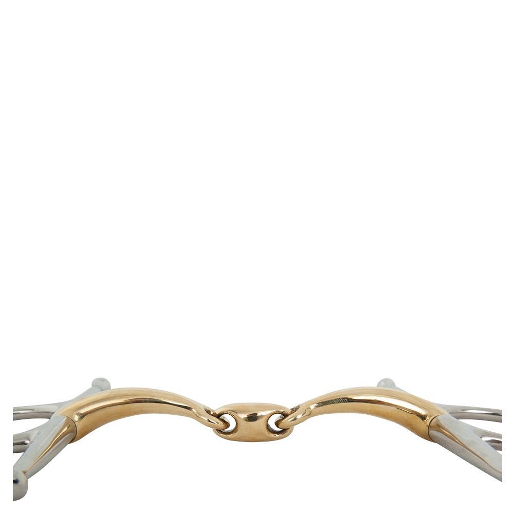 BR Dubbel gebroken kneveltrens Soft Contact Bus, D, Eggbutt,... - Maddelin Equestrian BR