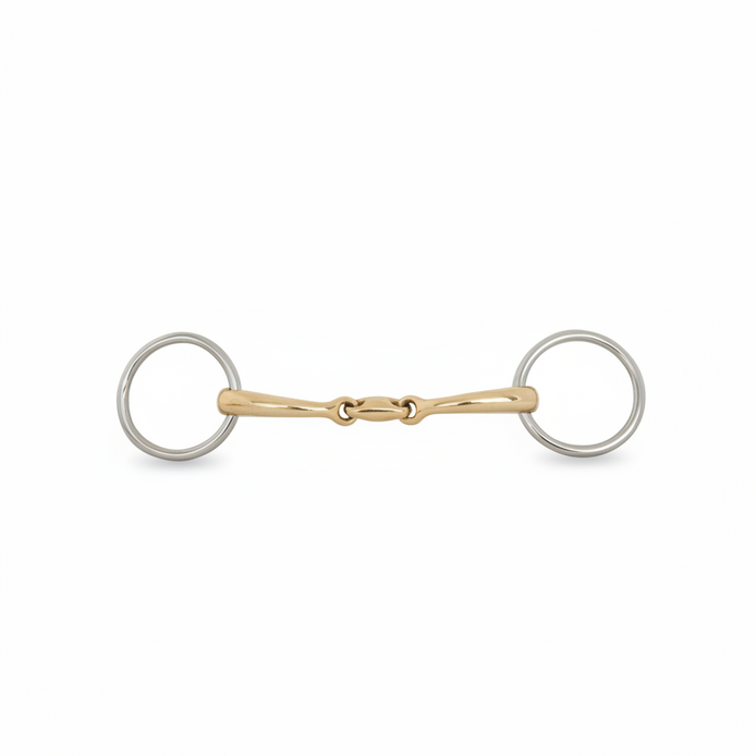 BR Dubbel gebroken onderlegtrens Soft Contact - 10mm Onderlegtrens - Maddelin Equestrian BR
