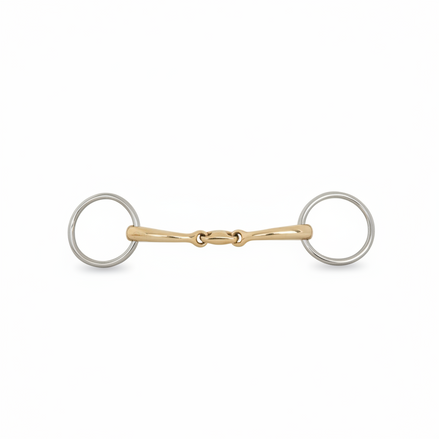 BR Dubbel gebroken onderlegtrens Soft Contact - 10mm Onderlegtrens - Maddelin Equestrian BR