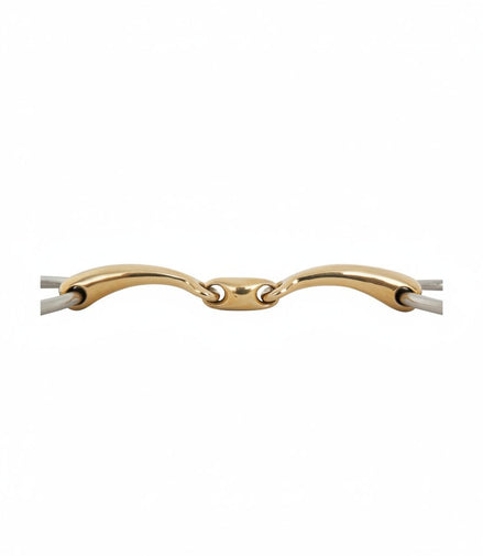 BR Dubbel gebroken Onderlegtrens Soft Contact curved Onderlegtrens - Maddelin Equestrian BR