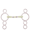 BR Dubbel gebroken Pessoa Apple Mouth 3ring, Beval, Kimblewick, RNF, Butterfly,... - Maddelin Equestrian BR