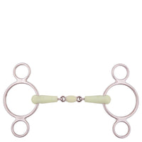 BR dubbel gebroken Pessoa watertrens Apple Mouth 3ring, Beval, Kimblewick, RNF, Butterfly,... - Maddelin Equestrian BR