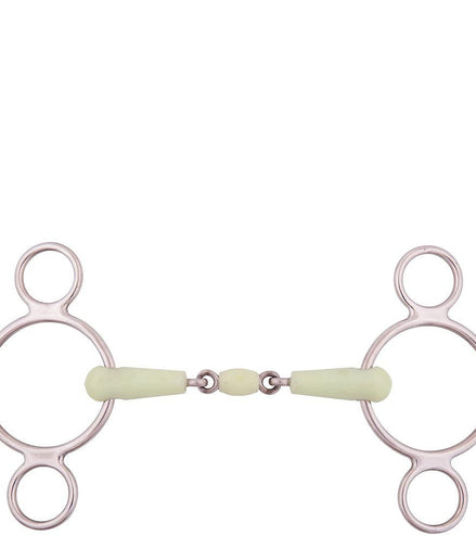 BR dubbel gebroken Pessoa watertrens Apple Mouth 3ring, Beval, Kimblewick, RNF, Butterfly,... - Maddelin Equestrian BR