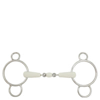 BR Dubbel Gebroken Pessoa Watertrens Combo Comfort 3ring, Beval, Kimblewick, RNF, Butterfly,... - Maddelin Equestrian BR