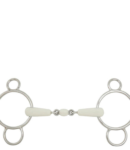 BR Dubbel Gebroken Pessoa Watertrens Combo Comfort 3ring, Beval, Kimblewick, RNF, Butterfly,... - Maddelin Equestrian BR