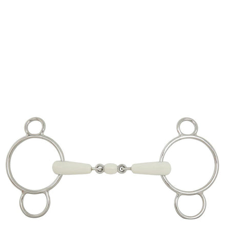 BR Dubbel Gebroken Pessoa Watertrens Combo Comfort 3ring, Beval, Kimblewick, RNF, Butterfly,... - Maddelin Equestrian BR