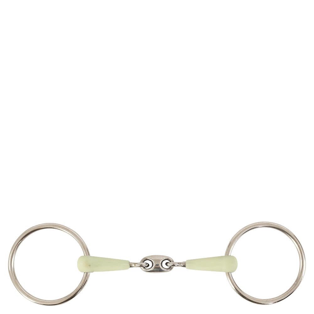 BR Dubbel Gebroken Watertrens Apple Mouth Kern Rvs 14mm Watertrens - Maddelin Equestrian BR
