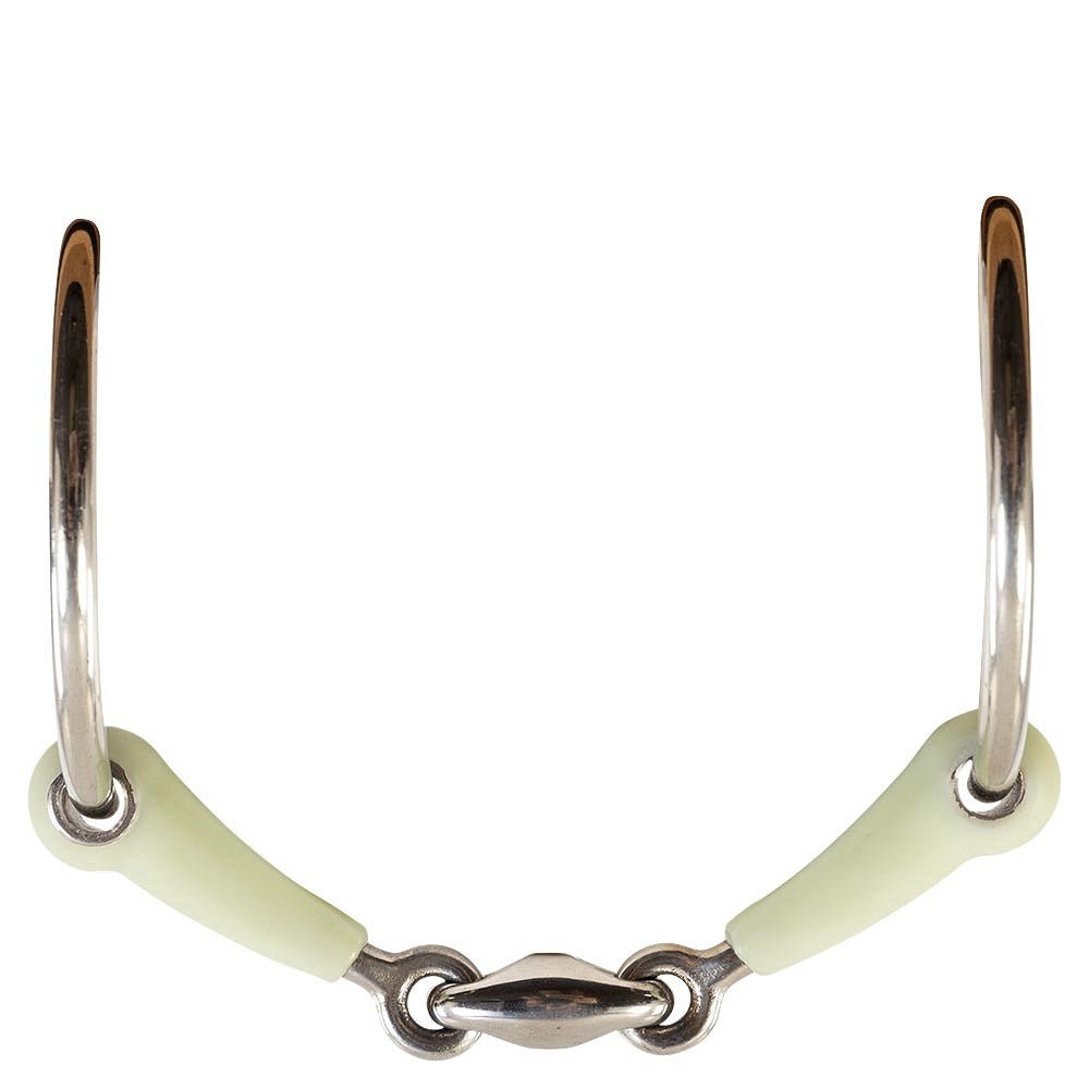 BR Dubbel Gebroken Watertrens Apple Mouth Kern Rvs 14mm Watertrens - Maddelin Equestrian BR