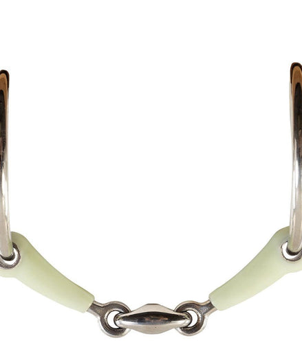 BR Dubbel Gebroken Watertrens Apple Mouth Kern Rvs 14mm Watertrens - Maddelin Equestrian BR