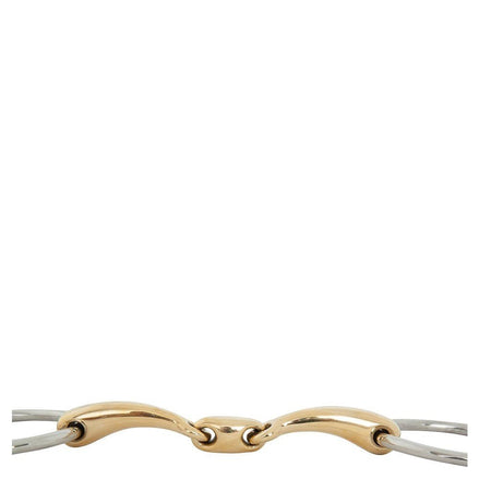 BR Dubbel gebroken watertrens Soft Contact - 14mm Watertrens - Maddelin Equestrian BR