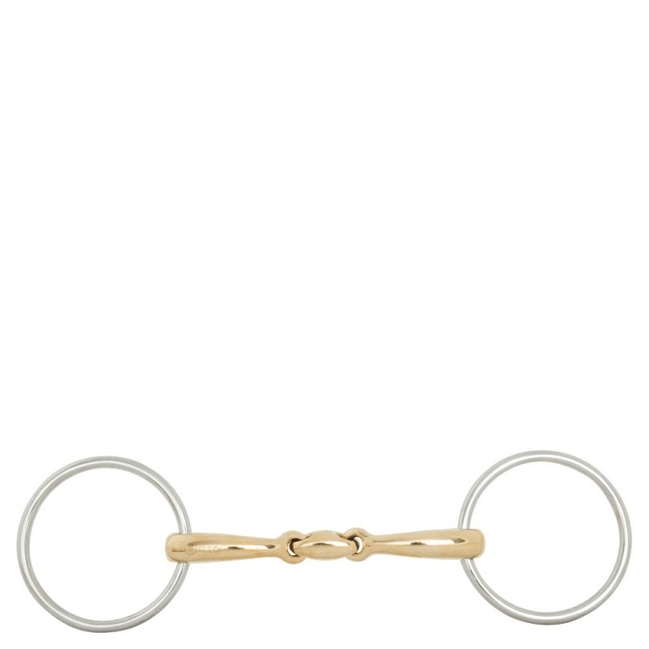 BR Dubbel gebroken watertrens Soft Contact 70 mm - 12mm Watertrens - Maddelin Equestrian BR