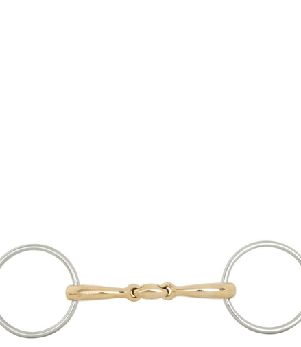 BR Dubbel gebroken watertrens Soft Contact 70 mm - 12mm Watertrens - Maddelin Equestrian BR