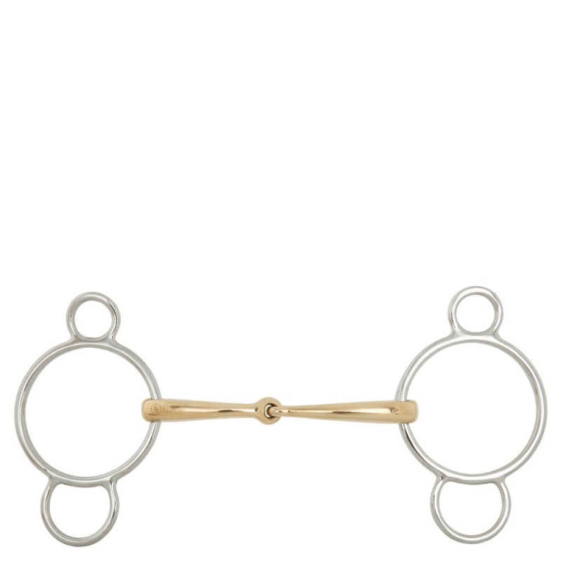 BR Enkel gebroken Pessoa 12 mm ring 70 mm 3ring, Beval, Kimblewick, RNF, Butterfly,... - Maddelin Equestrian BR