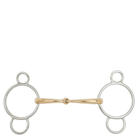 BR Enkel gebroken Pessoa 12 mm ring 70 mm 3ring, Beval, Kimblewick, RNF, Butterfly,... - Maddelin Equestrian BR