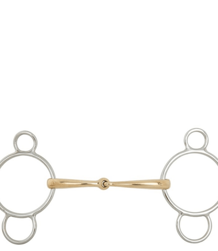 BR Enkel gebroken Pessoa 12 mm ring 70 mm 3ring, Beval, Kimblewick, RNF, Butterfly,... - Maddelin Equestrian BR