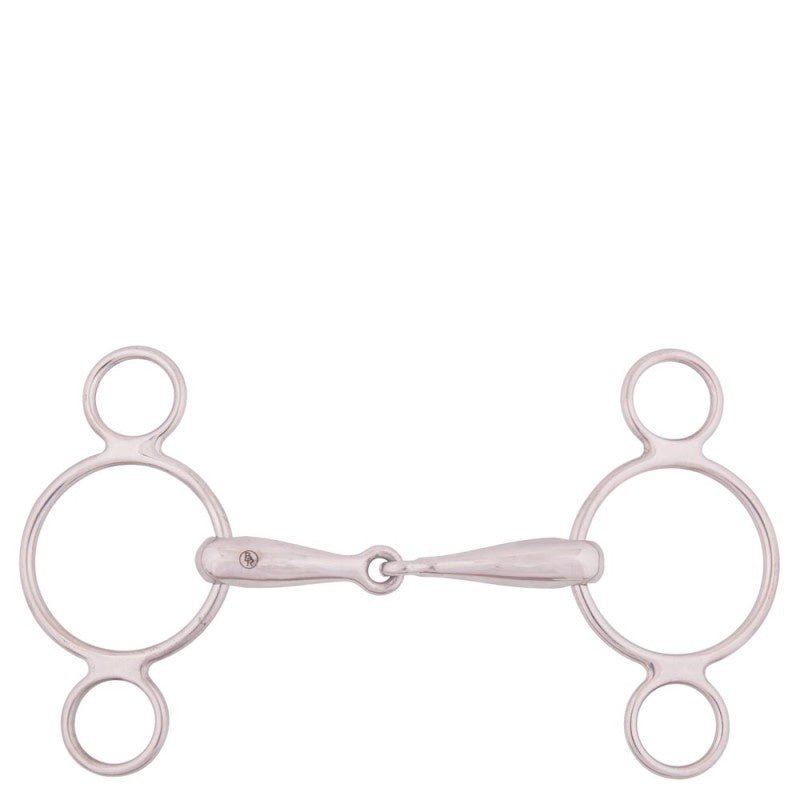 BR Enkel Gebroken Pessoa 18 mm 145mm 3ring, Beval, Kimblewick, RNF, Butterfly,... - Maddelin Equestrian BR