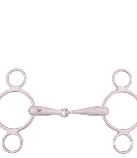 BR Enkel Gebroken Pessoa 18 mm 145mm 3ring, Beval, Kimblewick, RNF, Butterfly,... - Maddelin Equestrian BR