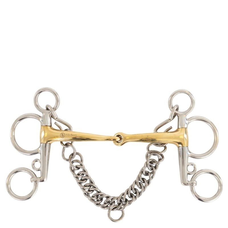 BR Enkelgebroken Baby Pelhambit Soft Contact - 14mm Pelham - Maddelin Equestrian BR
