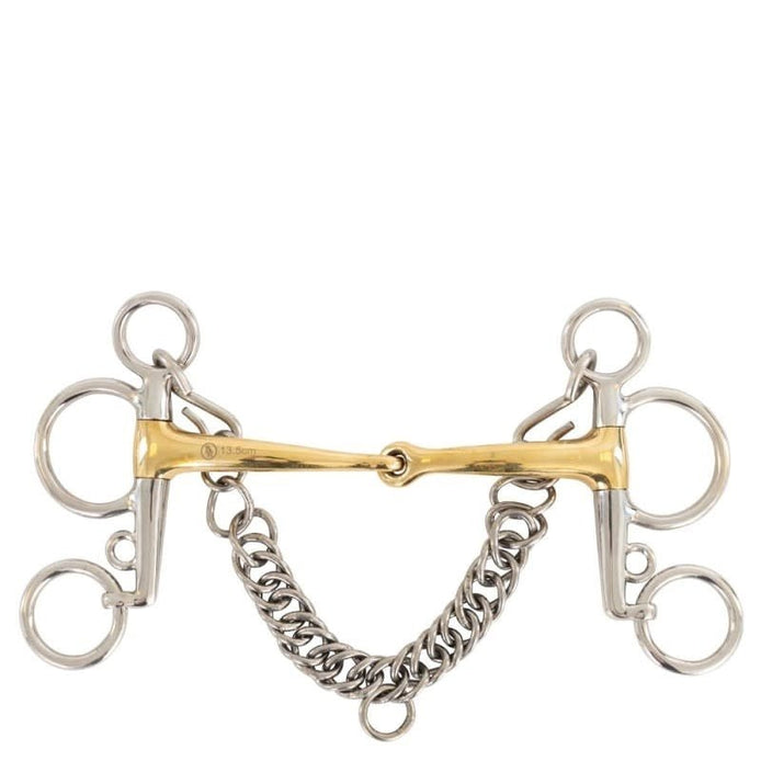 BR Enkelgebroken Baby Pelhambit Soft Contact - 14mm Pelham - Maddelin Equestrian BR