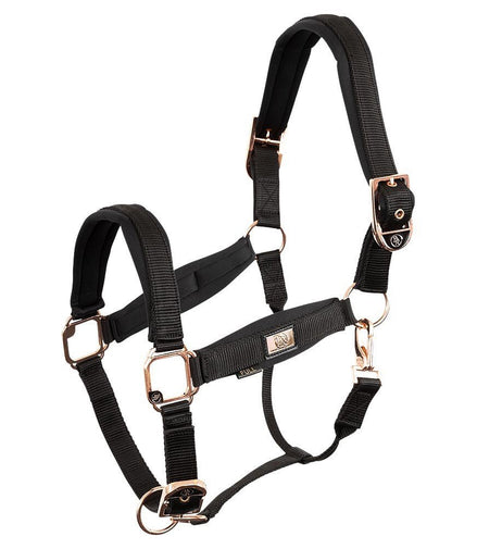 BR Halster Met Rose Gold Nylon halsters - Maddelin Equestrian BR