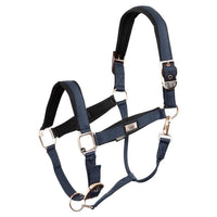 BR Halster Met Rose Gold Nylon halsters - Maddelin Equestrian BR