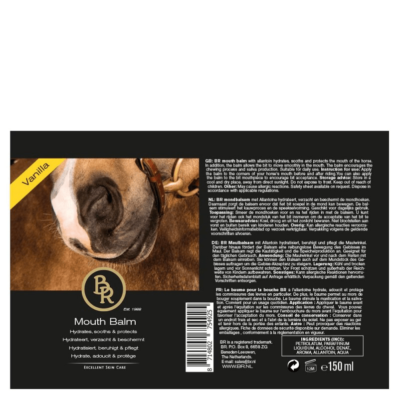 BR Mondbalsem Vanille Verzorgingsproducten - Maddelin Equestrian BR