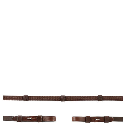 BR Rubberen teugel met stops Teugels - Maddelin Equestrian BR