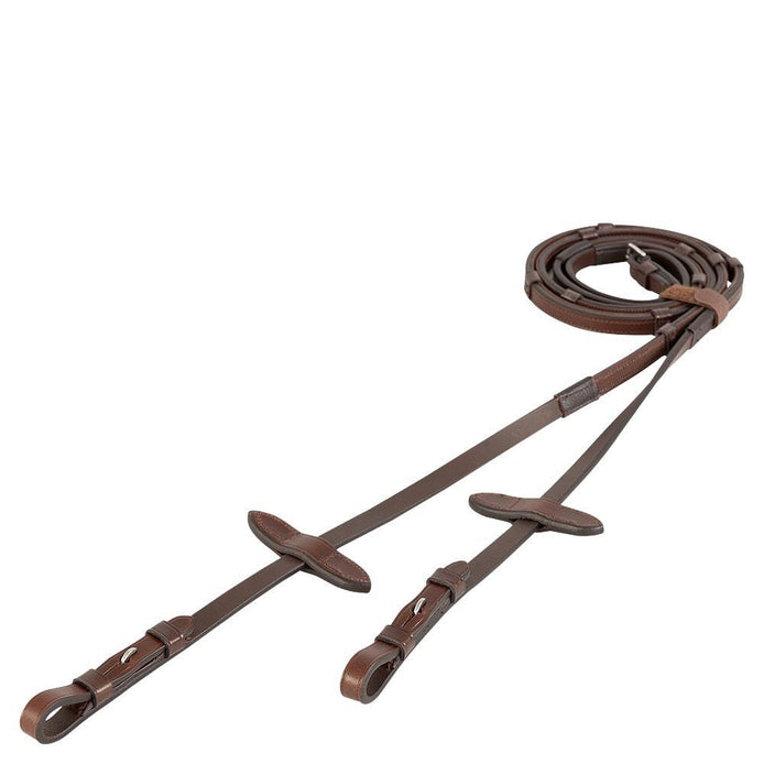 BR Rubberen teugel met stops Teugels - Maddelin Equestrian BR