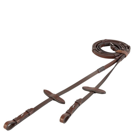 BR Rubberen teugel met stops Teugels - Maddelin Equestrian BR