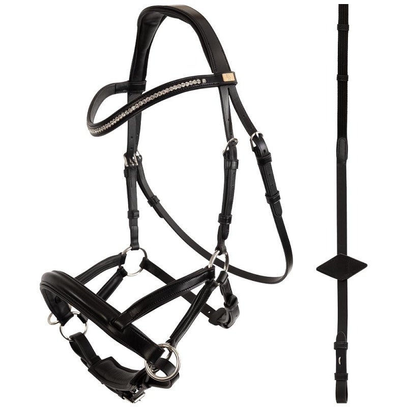 BR sidepull hoofdstel Thaxted Bitloos - Maddelin Equestrian BR