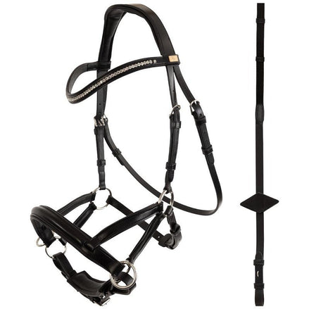 BR sidepull hoofdstel Thaxted Bitloos - Maddelin Equestrian BR