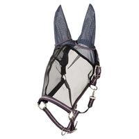 BR Vliegenmasker Halster Navy Sky Vliegenmaskers en lintjes - Maddelin Equestrian BR