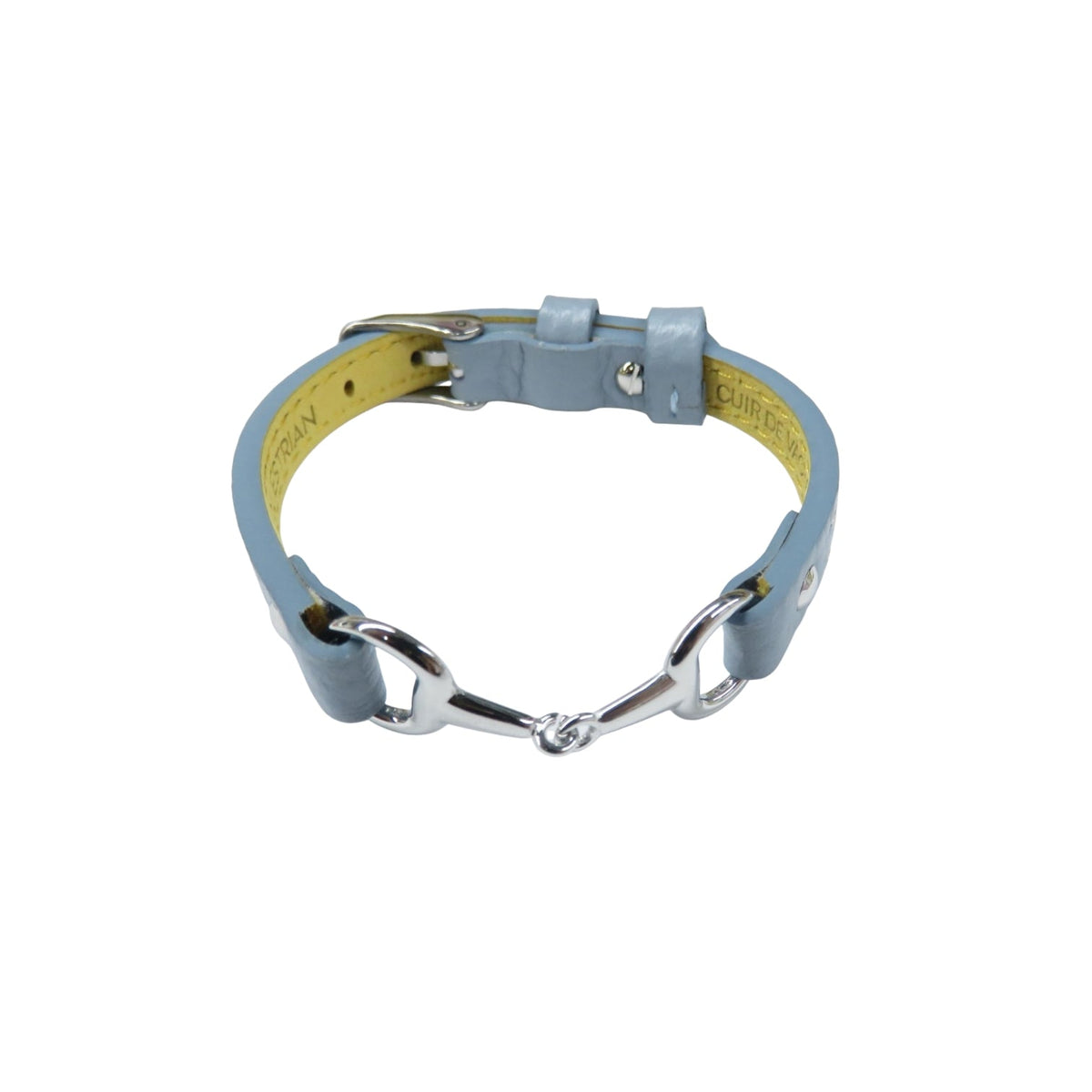 Equestrian Jewelry leren armband Fano met bit in zilver of goud, in verschillende leerkleuren