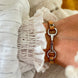 Equestrian Jewelry armband Lilo: bandje in suède-look met een bit in goud of zilver