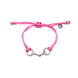 Equestrian Jewelry armband Sam: satijnen koord met een bit bezet met strass-steentjes, in goud of zilver