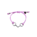 Equestrian Jewelry armband Sam: satijnen koord met een bit bezet met strass-steentjes, in goud of zilver