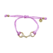 Equestrian Jewelry armband Sam: satijnen koord met een bit bezet met strass-steentjes, in goud of zilver