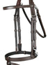 Dy'on Flat Leather Bridle With Snap Hooks