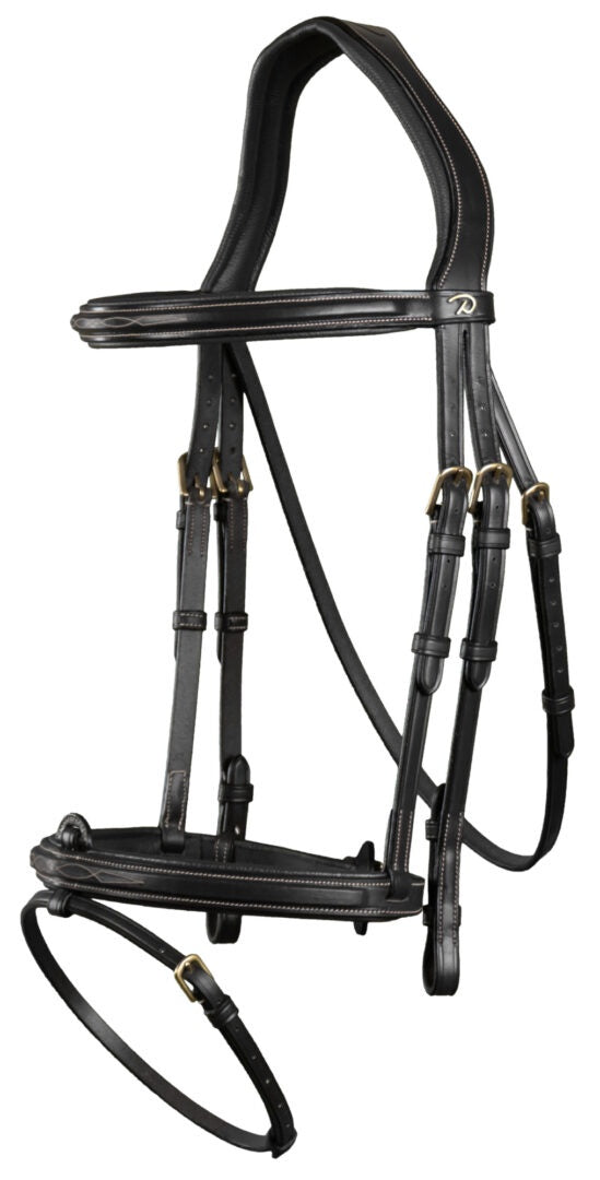 Dy'on Flash Noseband Hoofdstel With Snap Hooks Working Coll.